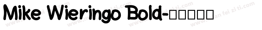 Mike Wieringo Bold字体转换